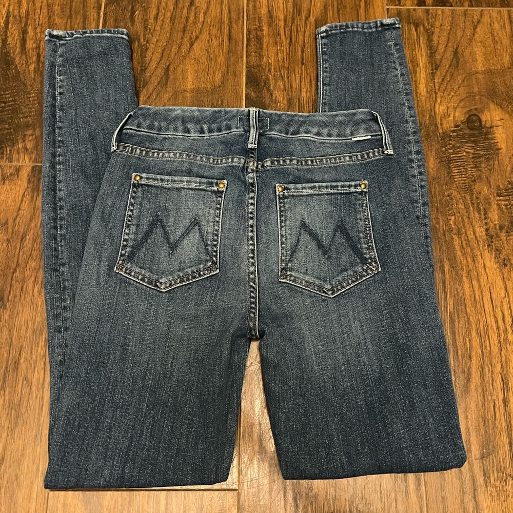 MOTHER The Patch XYZ Looker High Waist Skinny Jeans size 24